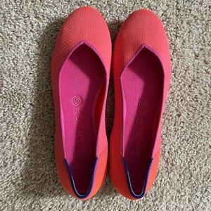 EUC - Rothy’s tropical pink flat - Size 8
